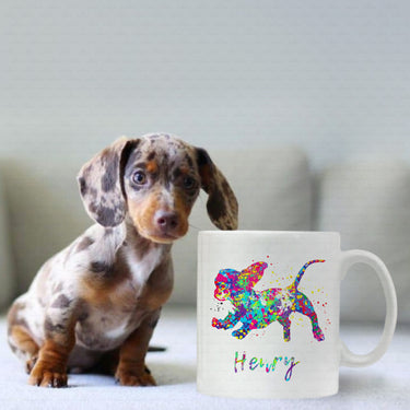 Personalized Dog Gift - Painting Color For Puppy Lovers - White Mug